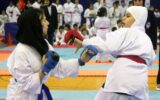 برگزاری مسابقات کاراته قهرمانی دختران گیلان در لاهیجان