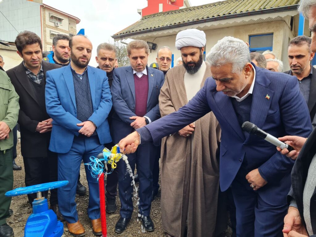 بهره‌برداری از پروژه خط انتقال آب سنگر به کوچصفهان با حضور استاندار گیلان